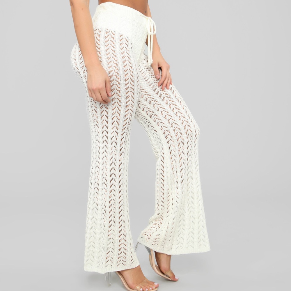 Crochet Pants - Cream - Picture 8 of 12